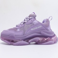 تصویر کتونی زنانه بالنسیاگا تریپل اس بنفش Balenciaca Triple S Clear Sole Light Lilac – 544351W2GA15890