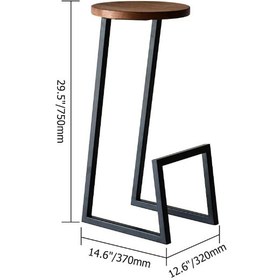 تصویر صندلی اپن ؛کافی شاپ چوب فلز مدل دلشاد Open chair, wood metal coffee shop, Delshad model