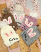 تصویر ست کلاه و شال گردن خرگوش رینگی 71905 