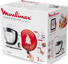 تصویر همزن کاسه دار مولینکس مدل QA510 Moulinex QA510 MASTERCHEF GOURMET