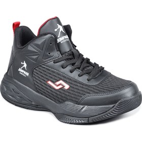 تصویر کفش‌ ورزشی بسکتبال مردانه مشکی و سفید مدل 27986 برند jump 27986 Black - White Men's Basketball Sports Shoes