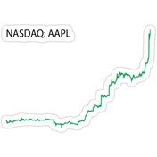 تصویر استیکر لپ تاپ تیم کوک – سهام اپل 