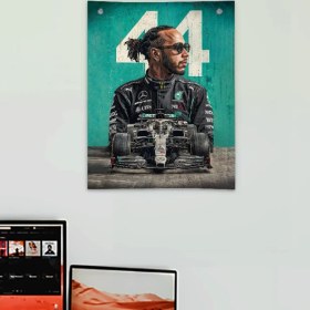 تصویر بکدراپ طرح فرمول یک لوییس همیلتون 