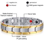 تصویر دستبند مغناطیسی کوانتوم 3500 گاوس 4 در 1 