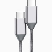 تصویر کابل شارژ کیو سی وای USB-C به USB-C مدل QCY-DC01 ا QCY USB Type-C to Type-C Cable 100W | QCY-DC01 QCY USB Type-C to Type-C Cable 100W | QCY-DC01