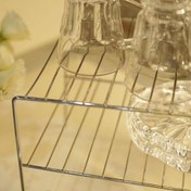 تصویر راف دوطبقه مشکی فلزی روکشدار 