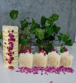 تصویر صابون دست ساز گیاهی سفید آب گلسان Golsan Handmade Herbal Rice Water Soap