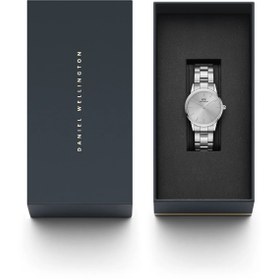 تصویر ساعت دنیل ولینگتون مدل Iconic Unitone فول سیلور - سایز 28 (زنانه) - پک اصلی روبان پیچ (340،000+ تومان) ا Iconic unitone series - silver 28mm Iconic unitone series - silver 28mm