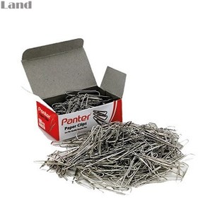 تصویر گیره کاغذ پنتر مدل ساده100 عددی سایز31mm 31mm paper clips, pack of 100