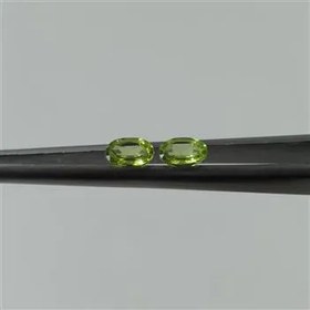 تصویر دو قطعه نگین زبرجد (پریدوت) معدنی پاکستان کد 42 