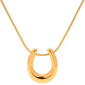 تصویر گردنبند نعل اسب روکش طلا 