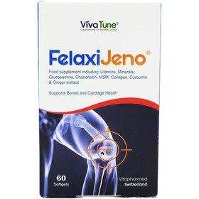 تصویر سافت ژل فلکسی ژنو ویواتیون 60 عدد Viva Tune Felaxi Jeno 60 Softgels