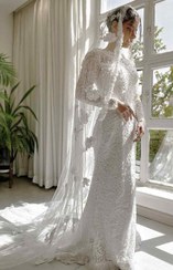 تصویر لباس عروس محضر ساناز 
