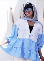 تصویر مانتو شومیز جلو گره ای عروسکی 