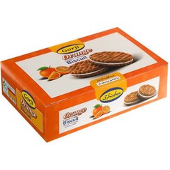 تصویر بیسکویت کرمدار پرتقالی جعبه320g گرجی 