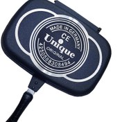 تصویر تابه دوبل(رژیمی) مستطیل ۳۶چدن گرانیت یونیک 