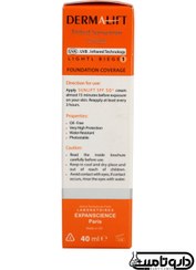 تصویر ضد آفتاب رنگی درمالیفت پوست چرب سان لیفت SPF50 Tinted Sunscreen Cream For OILY Skins SPF50 