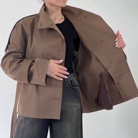 تصویر بارانی کتان زارا کد 1250 