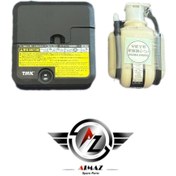 تصویر پمپ باد فندکی مارک TMK همراه با مایع پنچرگیری(ژاپنی) 