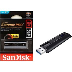 تصویر فلش مموری سن دیسک مدل اکستریم پرو سی زد 880 با ظرفیت 128 گیگابایت CZ880 Extreme PRO 128GB USB 3.1 Gen1 Flash Drive