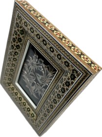 تصویر قاب خاتم کاری پلاک قلمزنی ۹در۱۳ 