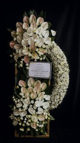 تصویر تاج گل شبکه ای ترحیم 