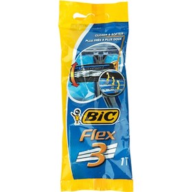 تصویر ژیلت سه لبه فلکس کلاسیک 3عددی Bic Flex Classic 3 Edges Disposable Blade 3 Pack