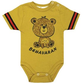 تصویر لباس زیر دکمه دار (بادی) آستین کوتاه نوزاد پسرانه طرح گوچی به آوران Behavaran Gucci Behavaran Gucci Baby Boy Short Sleeve Bodysuit