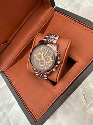 تصویر ساعت مچی مردانه کرنوگراف رومانسون رنگ دارچینی 