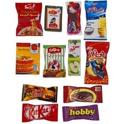 تصویر مگنت مدل مینیاتوری مجموعه 12 عددی 