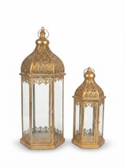 تصویر فانوس دکوری جفتی پتینه مدل 2542 