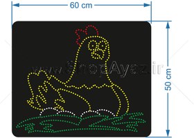 تصویر تابلو مرغ و تخم مرغ کد 565 
