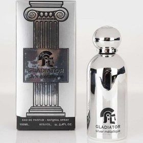 تصویر عطر مردانه گلادیاتور Gladiator مدل Silver Metallique حجم 100 میلی لیتر 