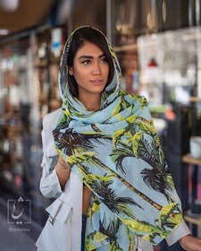 تصویر شال نخ طرح نخل کد 329 