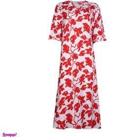 تصویر پیراهن ساحلی یقه هفت زنانه افراتین مدل شیرین کد 9608 رنگ قرمز 