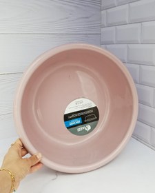 تصویر لگن سایزمتوسط لبه دار پلاستیکی - صورتی 