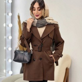 تصویر ترنچ کت - مشکی / سایز ۲ 