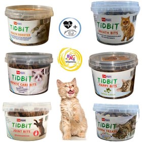 تصویر تشویقی گربه تیدبیت (طعم بندی مختلف) 180 گرم TIDBIT FOR CAT 180GR