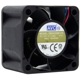 تصویر جت فن 12V-0.96A سایز 4x4x2.8cm مارک AVC مدل DB04028B12S 