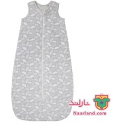 تصویر کیسه خواب بچه گانه لوپیلو مخمل خاکستری طرح ابر 