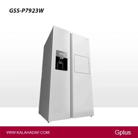 تصویر یخچال فریزر ساید بای ساید جی پلاس مدل GSS-P7923 ظرفیت ۳۲ فوت با بار خانگی و یخساز اتوماتیک 