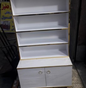 تصویر کمد واستند دوتیکه آرایشگاهی هزینه ارسال درب منزل توسط مشتری پرداخت میشود 