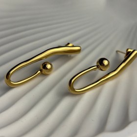 تصویر گوشواره استیل ژوپینگ کد35 