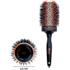 تصویر برس گرد سرامیکی مدل بیوتی سالن کره ای برند DRS سایز 65 