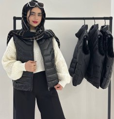 تصویر پافر کوتاه مشکی 