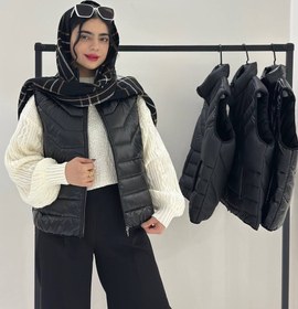 تصویر پافر کوتاه مشکی 