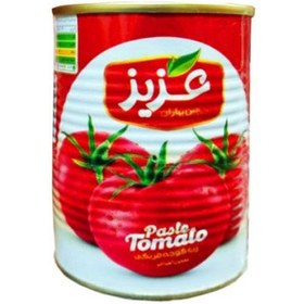 تصویر رب گوجه فرنگی 800 گرمی قوطی عزیز 