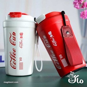 تصویر تراول ماگ نوشابه ای 380 میلی لیتری مدل Coffee Cup اورجینال رنگ قرمز 