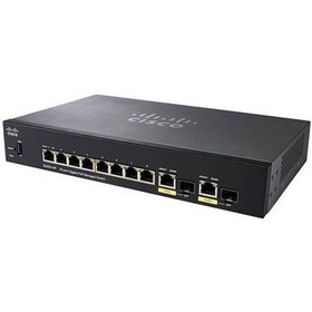 تصویر سوئیچ شبکه سیسکو SG350-10 Cisco SG350-10P 10-Port Gigabit PoE Managed Switch