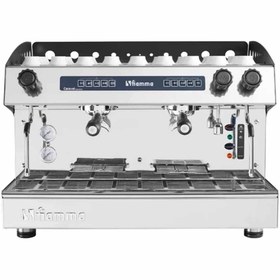 تصویر اسپرسوساز دو گروپ اتوماتیک fiamma مدل کاراول caravel fiamma espresso machine